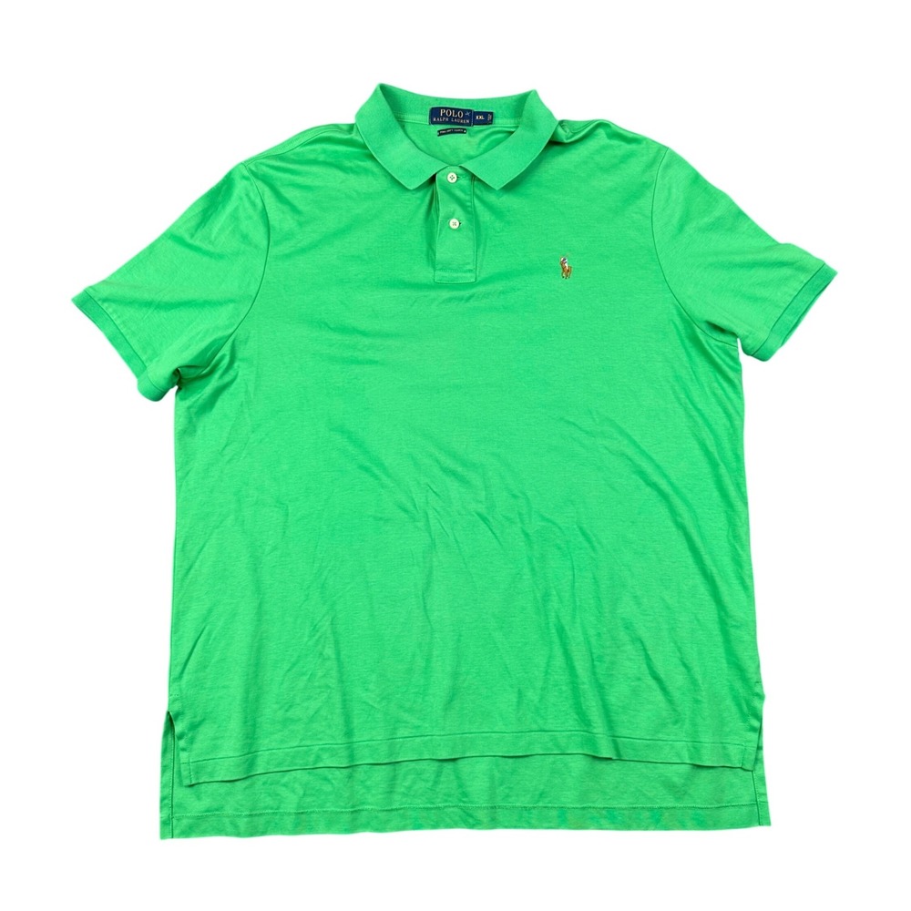 Polo Ralph Lauren Mens XXL Kelly Green Pima Soft Touch Cotton Polo Shirt